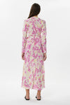 Maria Cher Uriarte Milou Midi Wrap Dress Rising Rose Print