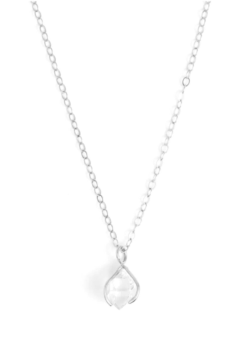 Melissa Joy Manning Sterling Silver Herkimer Diamond Necklace
