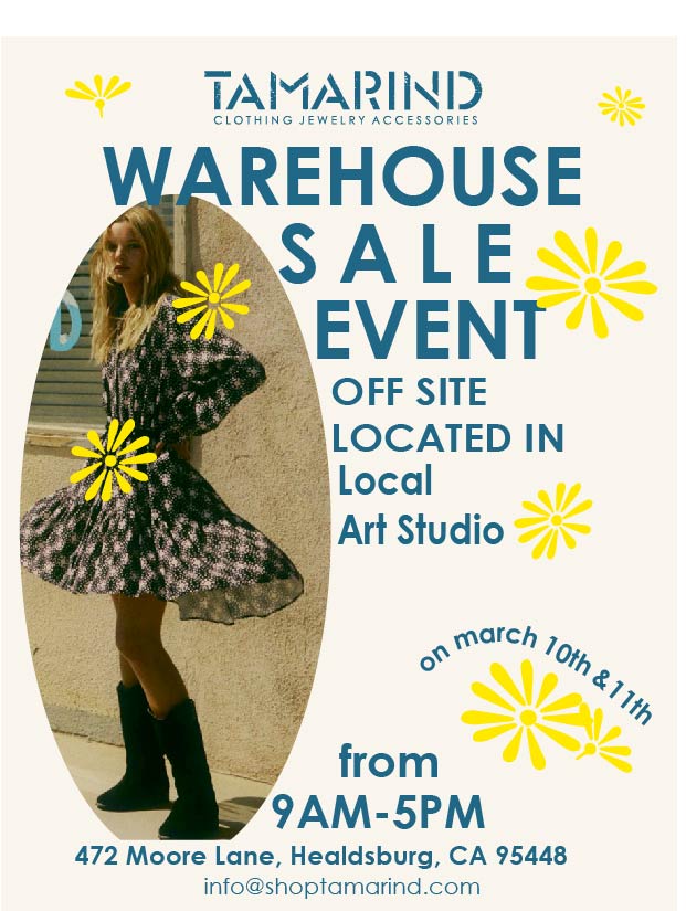 Tamarind Annual Warehouse Sale