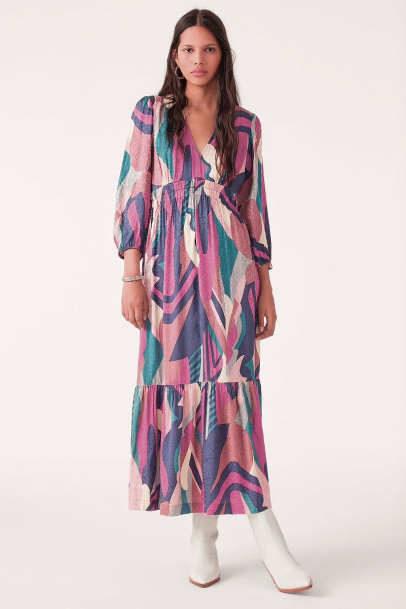 BA&SH Wina Dress in Blue