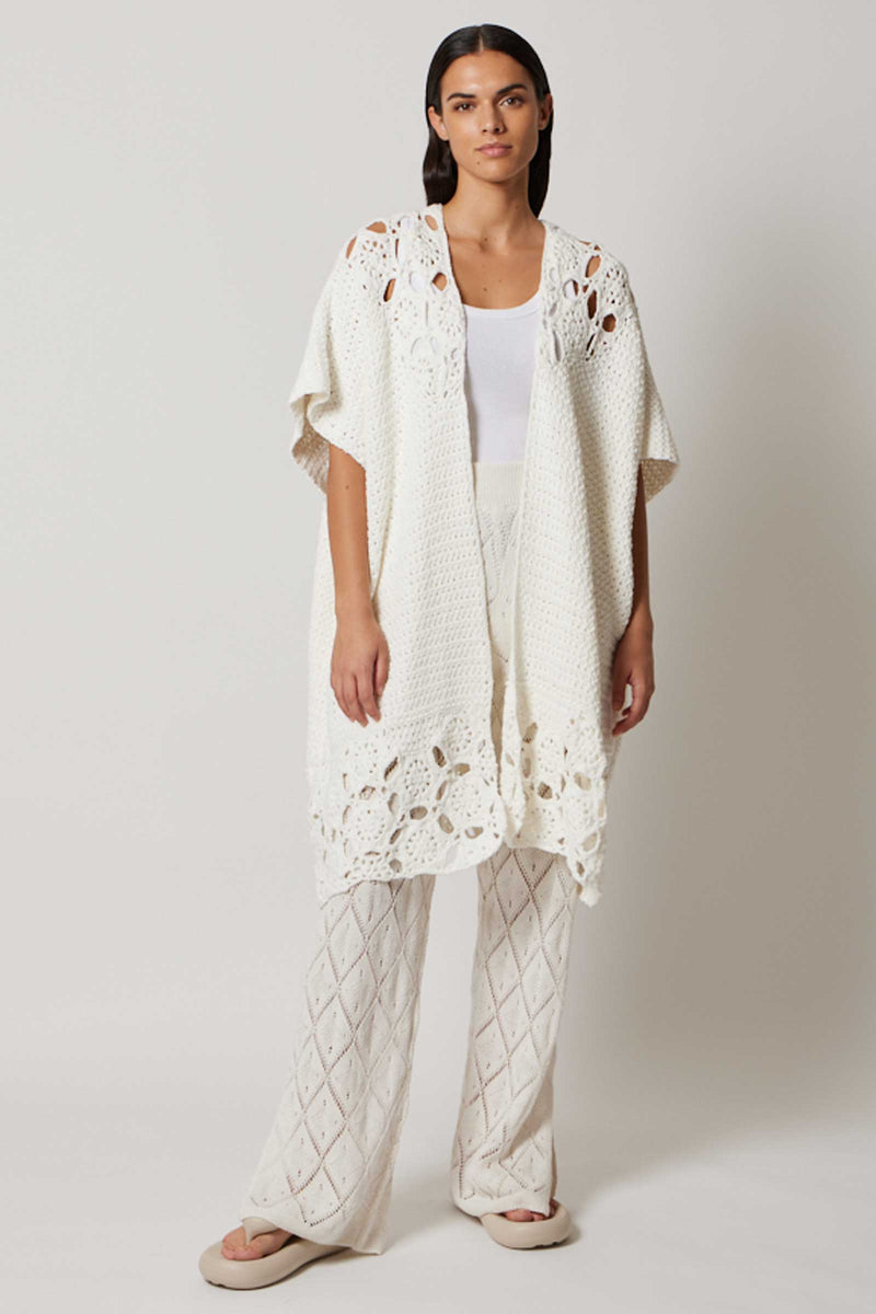 Not Shy Arka Crochet Wrap Latte
