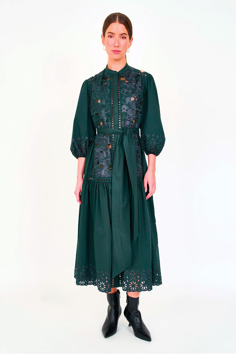 Christy Lynn Sasha Dress in Evergreen