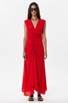 Maria Cher Cervino Tora Long Dress in Red