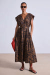 Apiece Apart Agathe Tier Maxi in Large Lace Chocolate Floral