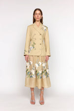 Christy Lynn Brenna Blazer in Sand Embroidery
