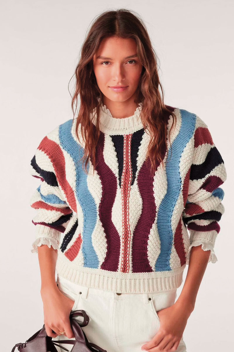 BA&SH Weber Sweater in Ecru