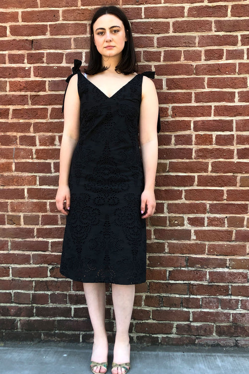 No.6 Seine Dress in Black Eyelet
