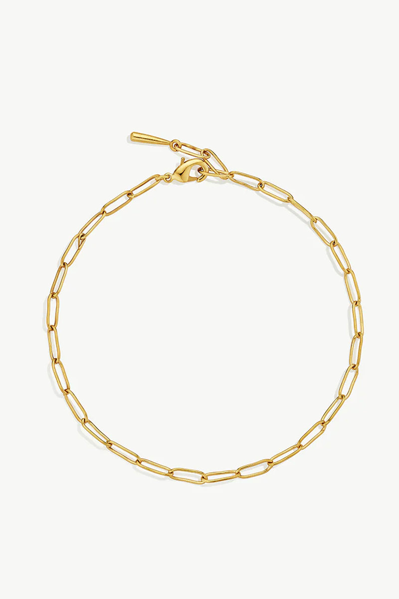 Soko Mini Ellipse 24K Gold Plated Link Bracelet