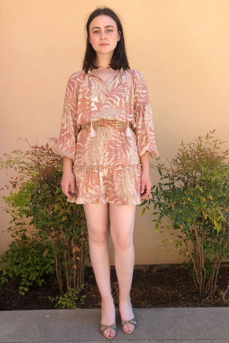 Natalie Martin Maggie Dress in Jungle Print Clay