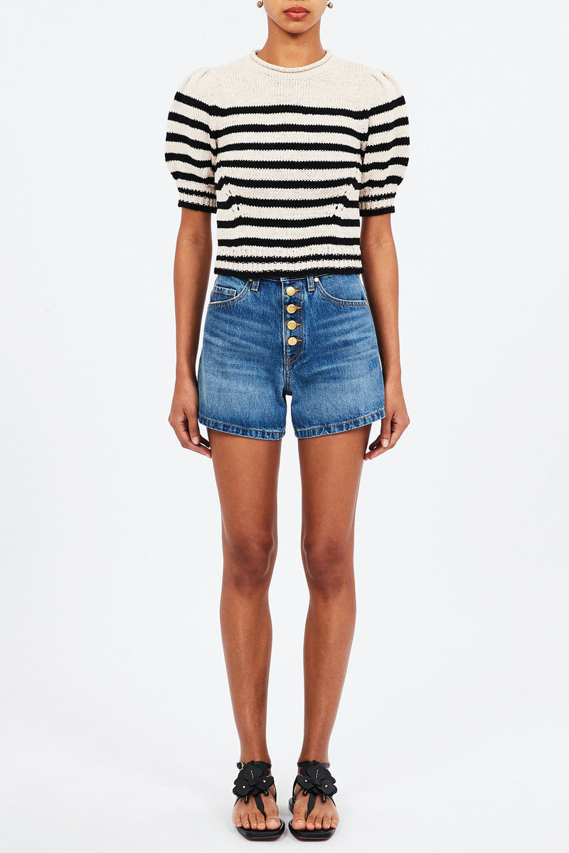Ulla Johnson Pia Top in Sailor Stripe