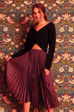 Caballero Mia Skirt in Chestnut Geo Print