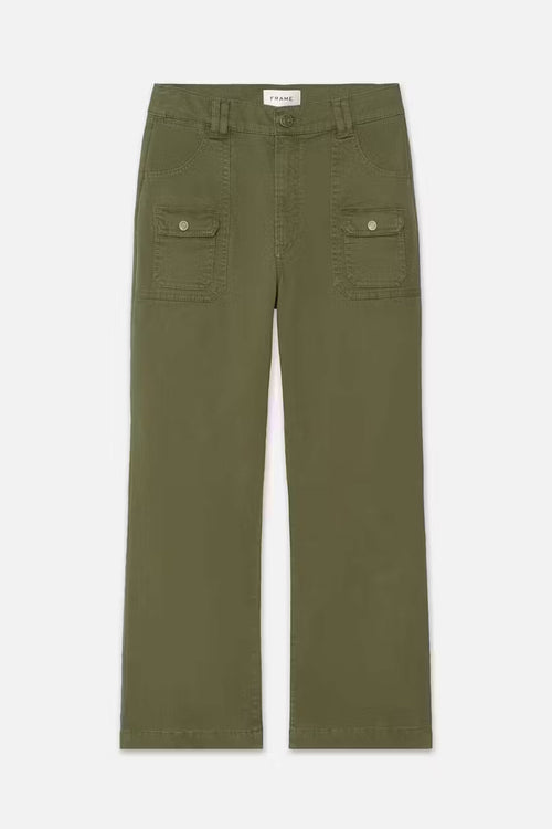 Frame Utility Pocket Pant in Washed Winter moss