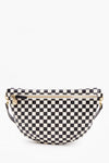 Clare Viver Grande Fanny in Cream Chantal White and Black Checkers