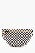 Clare Viver Grande Fanny in Cream Chantal White and Black Checkers