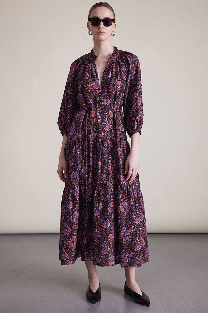 Apiece Apart Trinidad Maxi Dress in Folk Folliage