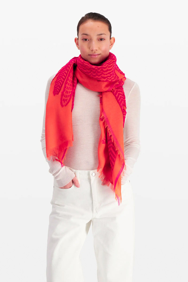 Inoui Editions 3D Hedwige Scarf in Orange