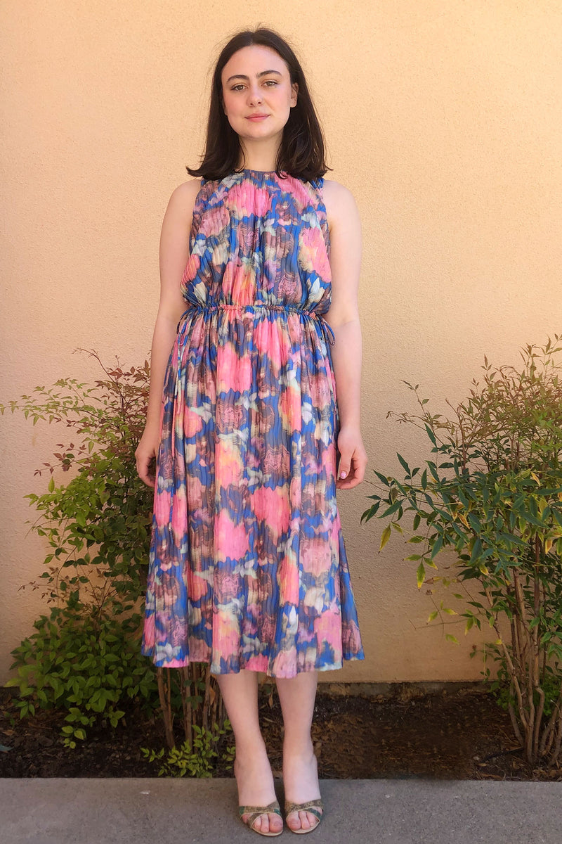 No.6 Pheobe Dress in Blue/Pink Washed Rose