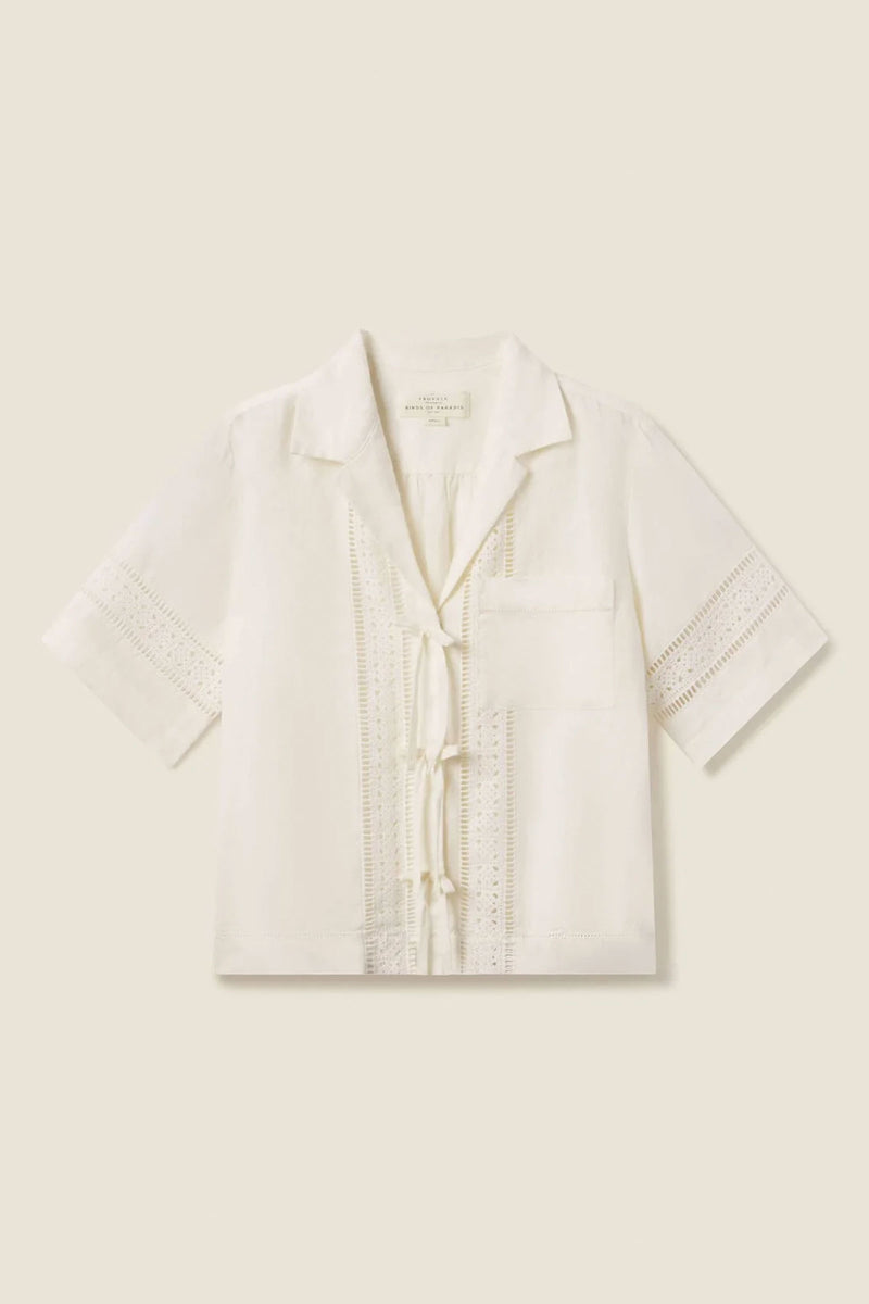 Trovata Inez Shirt in Ivory