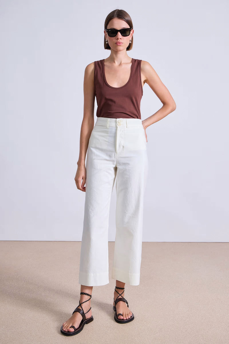 Apiece Apart Classic Merida Pant in Cream