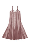 Ali Golden Paneled Mesh Dress in Taupe