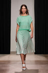 Christy Lynn Nellie Top in Pinstripe Green