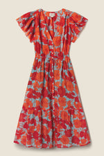 Trovata Kristine Dress in Shoreline Poppy