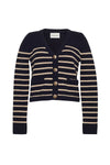 Cara Cara Finnegan Jacket Brown Ivory Stripe