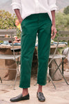 Frank and Eileen Wicklow Italian Chino In British Racing Green