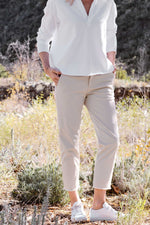 Frank and Eileen Wicklow Italian Chino in Khaki