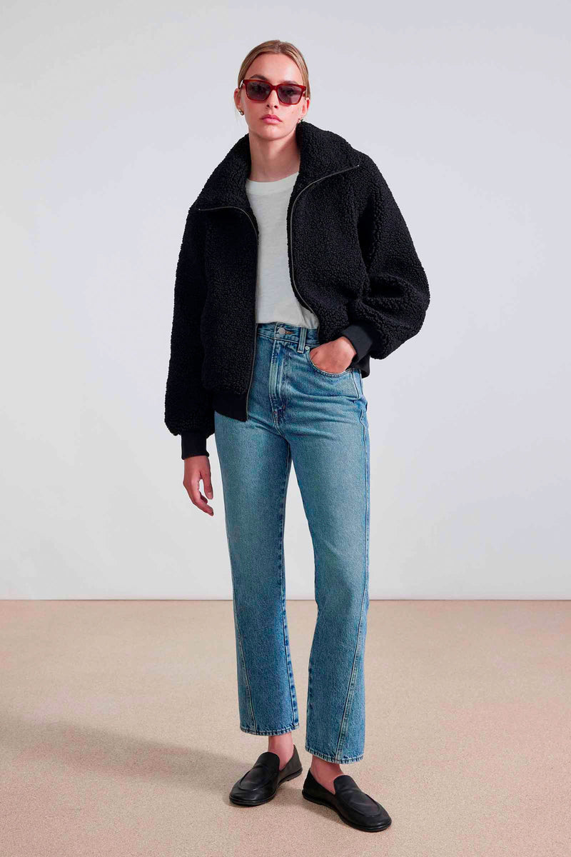 Apiece Apart Amager Bomber Jacket in Black
