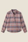 Trovata Breezy Blouse in Eclipse Plaid