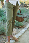 Frank and Eileen Wicklow Chino In Army Green