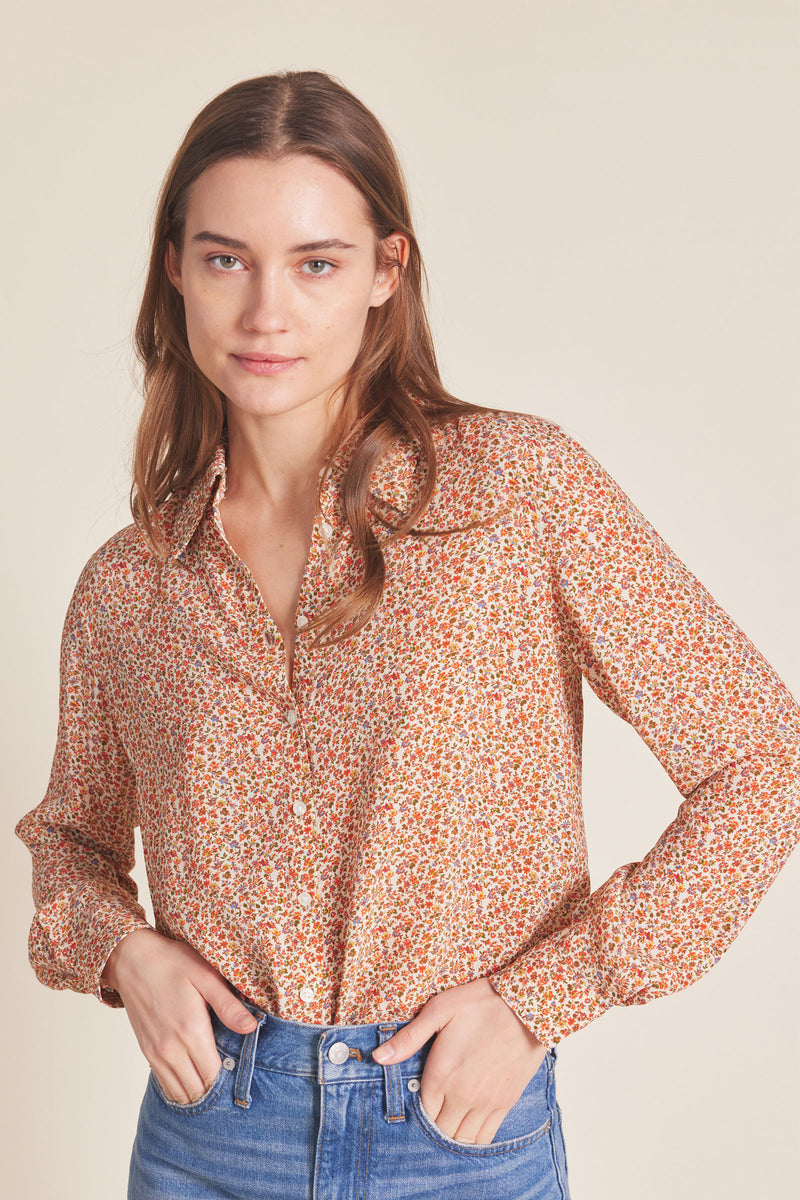 Trovata Jacquelin Shirt in Bellflower Ditsy