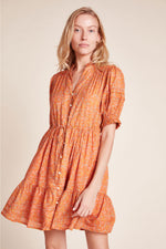 Trovata Phoebe Dress in Turmeric Ivy