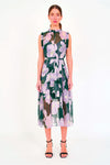 Christy Lynn Gemma Dress in Green Blossom