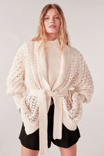 Ba&sh Kyr Cardigan Ecru