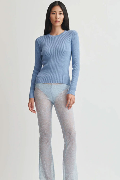 Skin Macey Pullover in Blue Stone