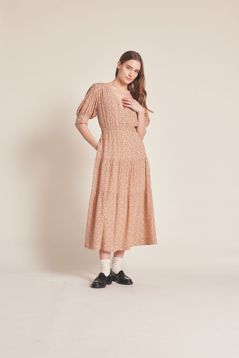 Trovata Arden Dress in Bellflower Ditsy