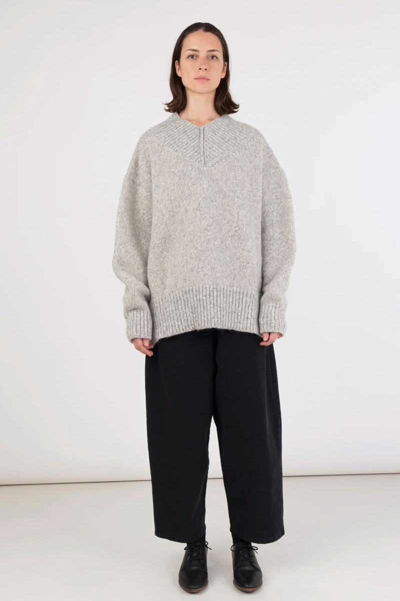 Micaela Greg Coco Sweater in Heather Grey
