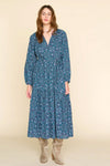 Xirena Ambrose Dress in Indigo Flora