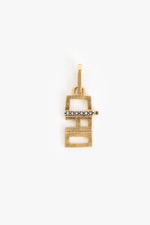 Clare Vivier Ciao Charm in Clear and Vintage Gold