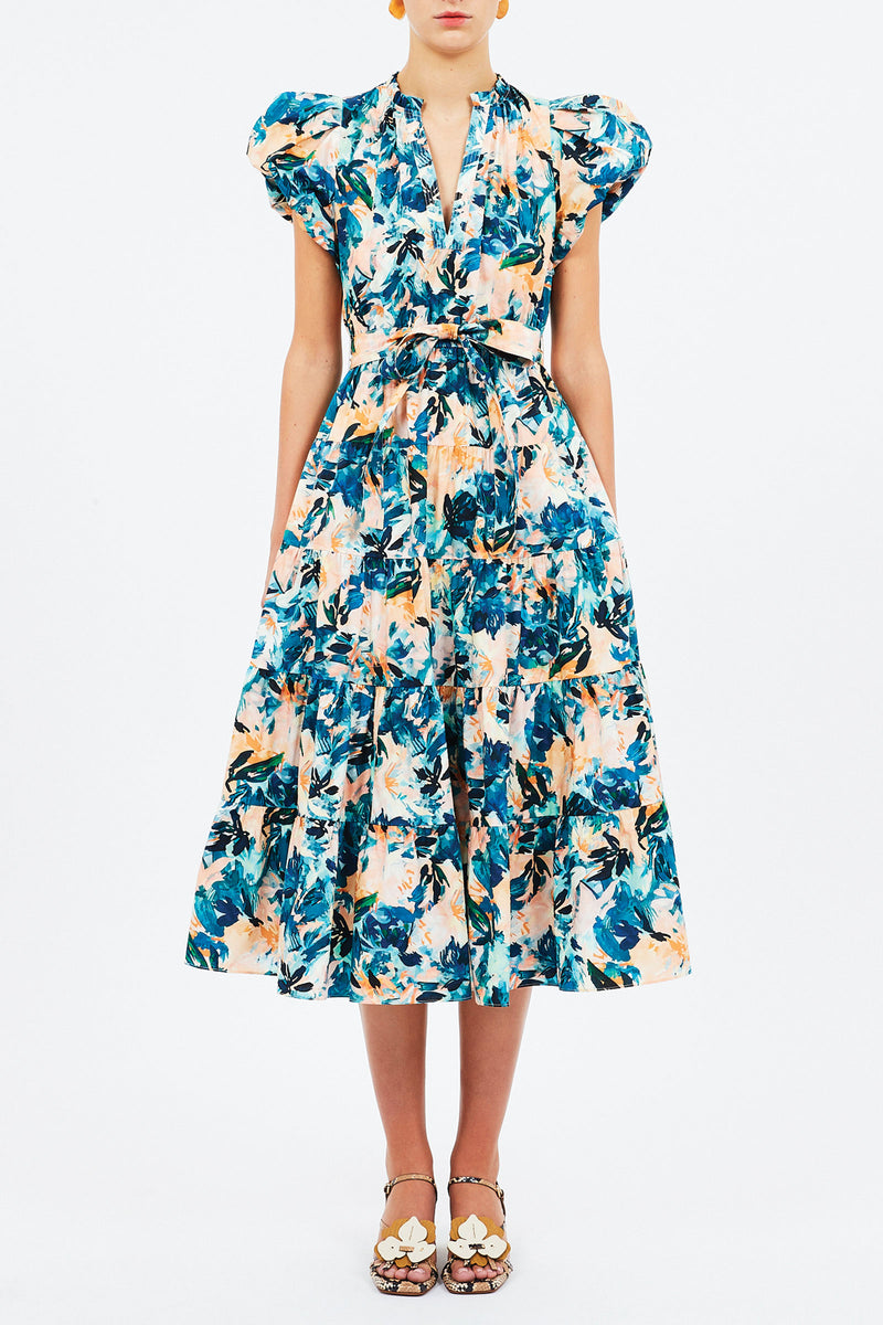 Ulla Johnson Ottillie Dress in Delphinium