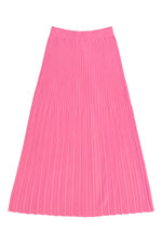 Ali Golden Knit Pleated Skirt in Bubble Gum