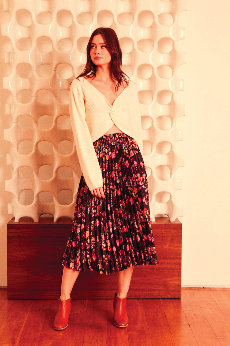 Caballero Mia Skirt in Black Forest Print
