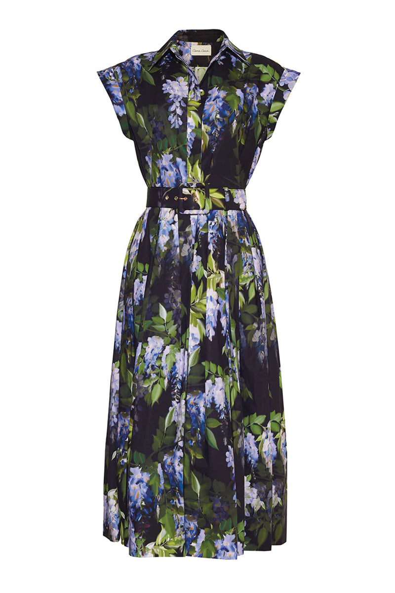 Cara Cara Octavia Dress in Wisteria Black
