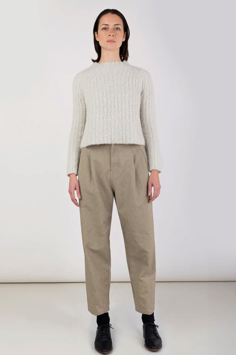 Micaela Greg Loop Rib Top in Mist