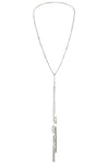Marie Laure Chamorel Long Necklace in White Bronze