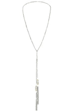 Marie Laure Chamorel Long Necklace in White Bronze
