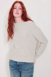 Not Monday Winston Crewneck Wool/Cashmere Sweater in Cloud