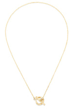 Soko Twist 24K Gold Plated Lariat Necklace